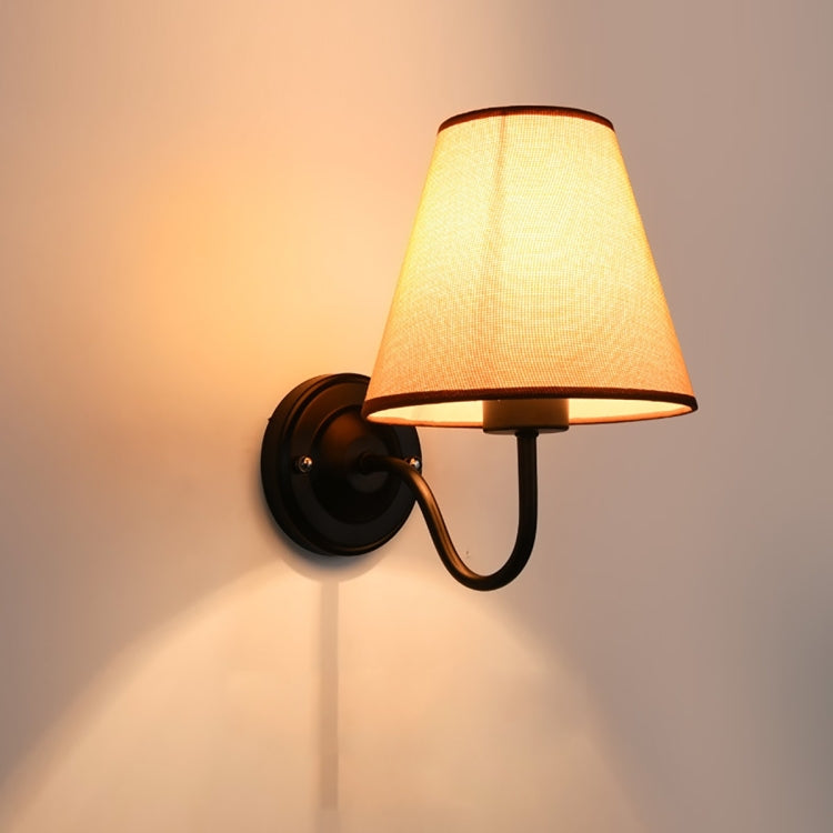 YWXLight 3W Classic Energy Saving Fabric Cloth Wall Lamp for Living Room Bedroom Hall Balcony