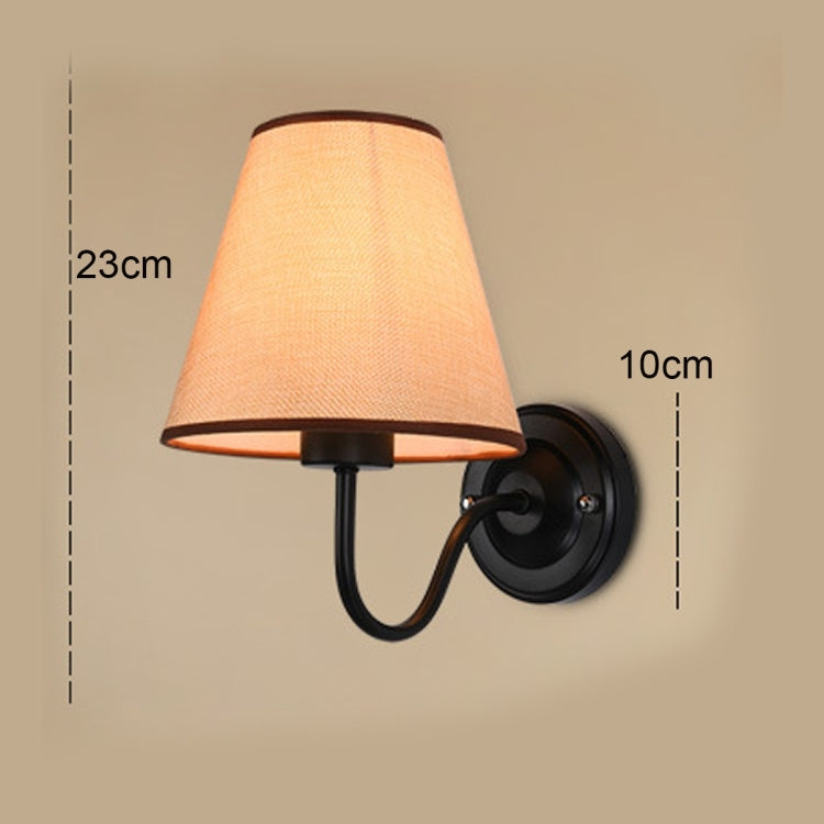 YWXLight 3W Classic Energy Saving Fabric Cloth Wall Lamp for Living Room Bedroom Hall Balcony