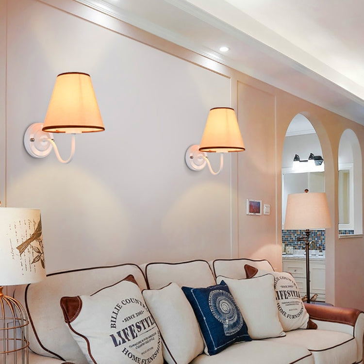 YWXLight 3W Classic Energy Saving Fabric Cloth Wall Lamp for Living Room Bedroom Hall Balcony