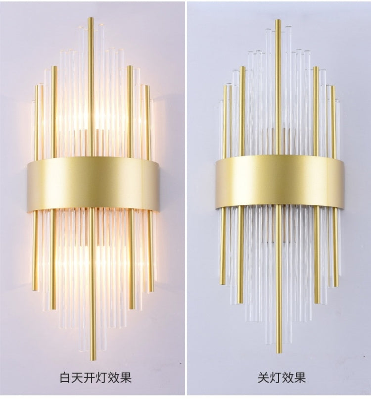 YWXLight 3W E14 Gold Wrought Iron LED Wall Lamp, AC 220V