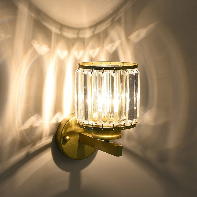 YWXLight 3W Crystal Glass Warm White Wall Lamp for Living Room Bedroom Hall Balcony