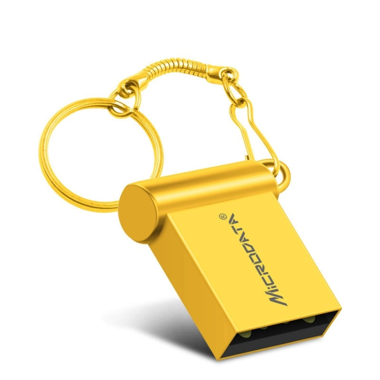 MiCRODATA 4GB USB 2.0 Computer and Car Two-use Mini Metal U Disk (Gold)