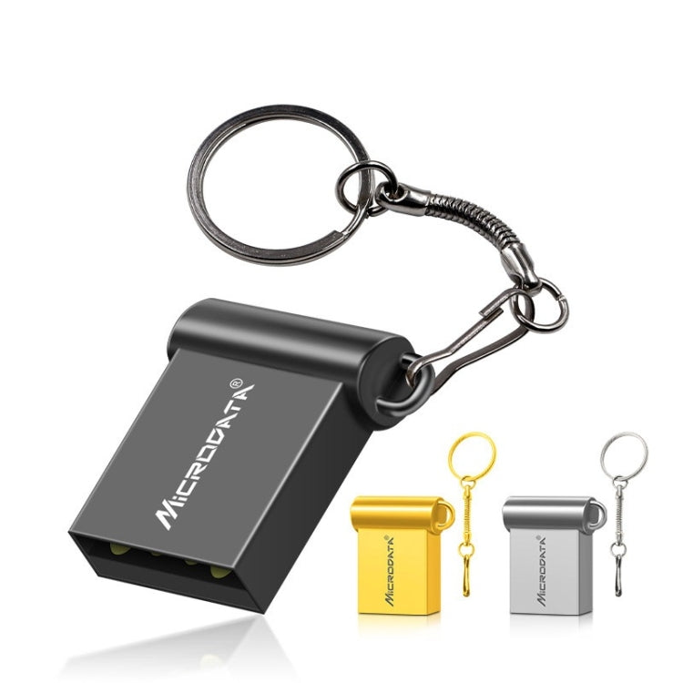 MiCRODATA 4GB USB 2.0 Computer and Car Two-use Mini Metal U Disk (Gold)