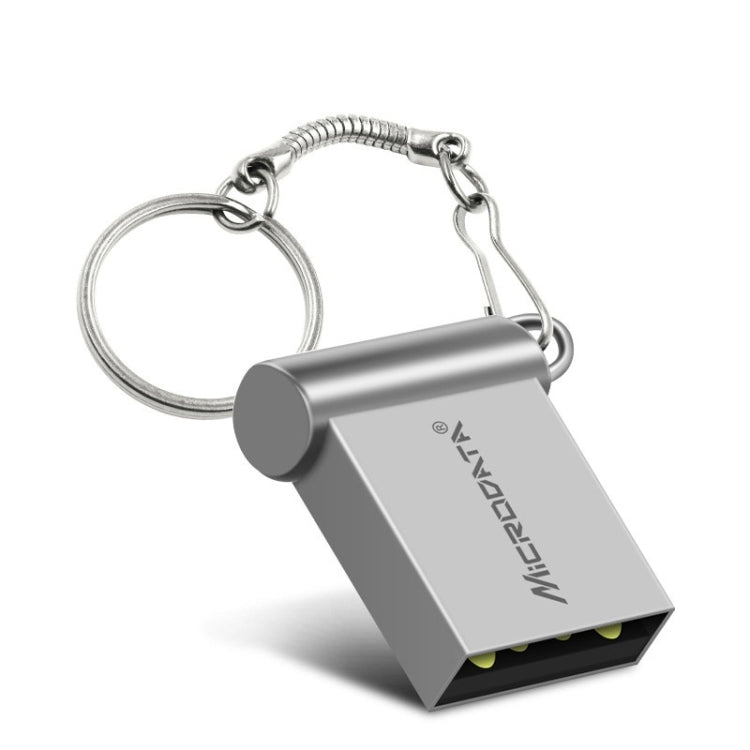 MiCRODATA 8GB USB 2.0 Computer and Car Two-use Mini U Disk(Silver Grey)