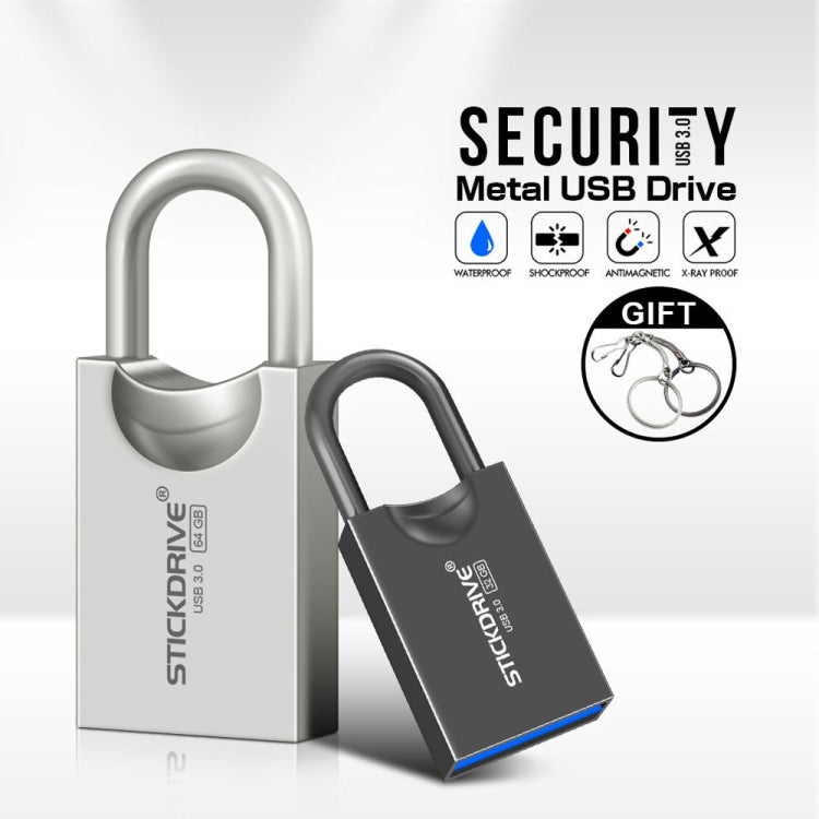 STICKDRIVE 16GB USB 3.0 High Speed Creative Love Lock Metal U Disk