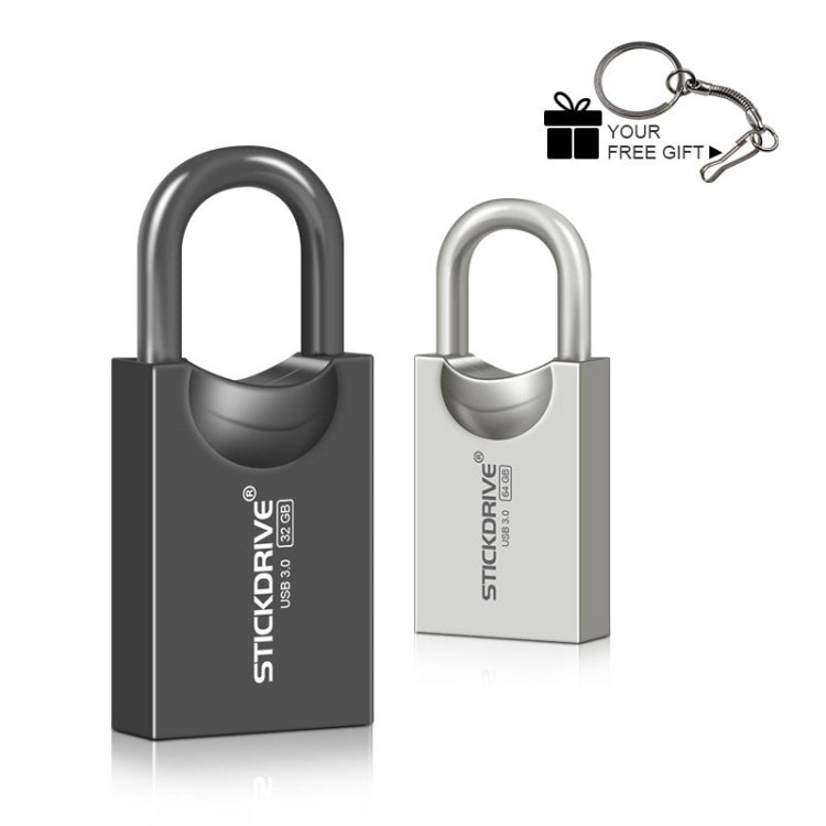 STICKDRIVE 16GB USB 3.0 High Speed Creative Love Lock Metal U Disk