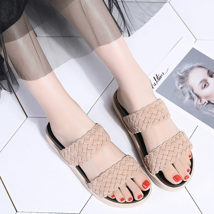 Outdoor Casual Simple Non-slip Wear-resistant Weave Beach Sandals for Women