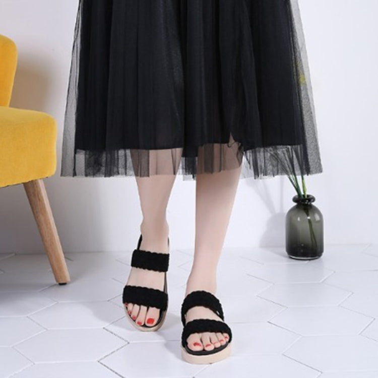 Outdoor Casual Simple Non-slip Wear-resistant Weave Beach Sandals for Women