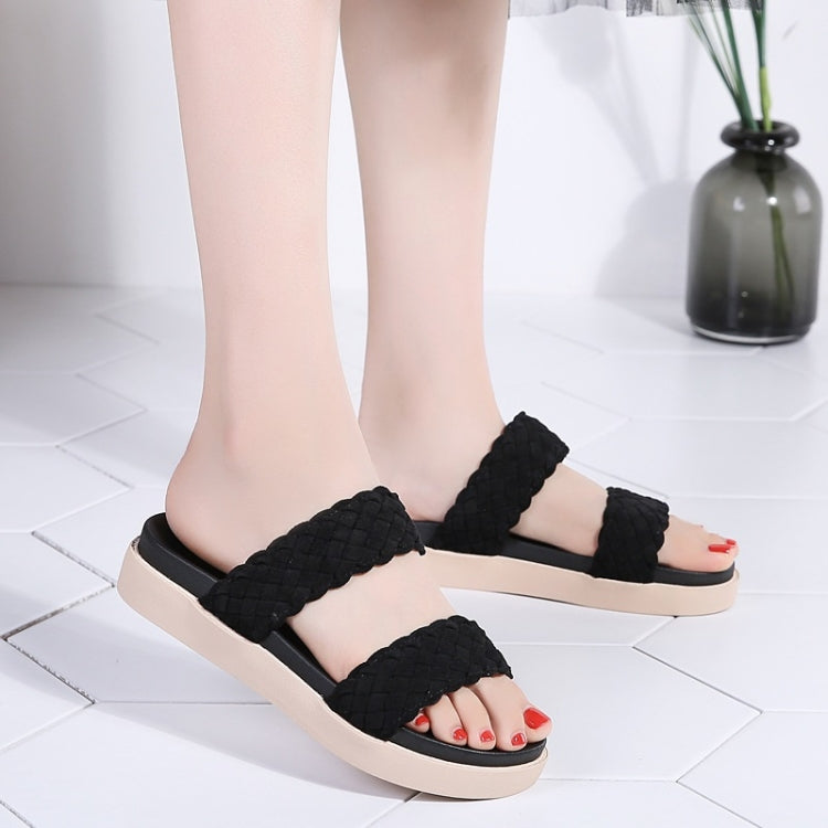 Outdoor Casual Simple Non-slip Wear-resistant Weave Beach Sandals for Women