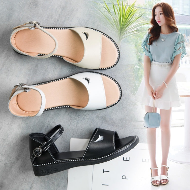 Simple Non-slip Wear-resistant Wrapped Heel Buckle Women Sandals