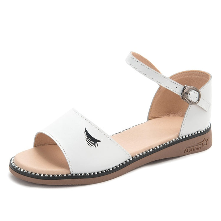 Simple Non-slip Wear-resistant Wrapped Heel Buckle Women Sandals