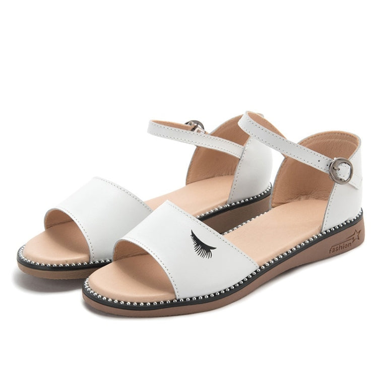 Simple Non-slip Wear-resistant Wrapped Heel Buckle Women Sandals