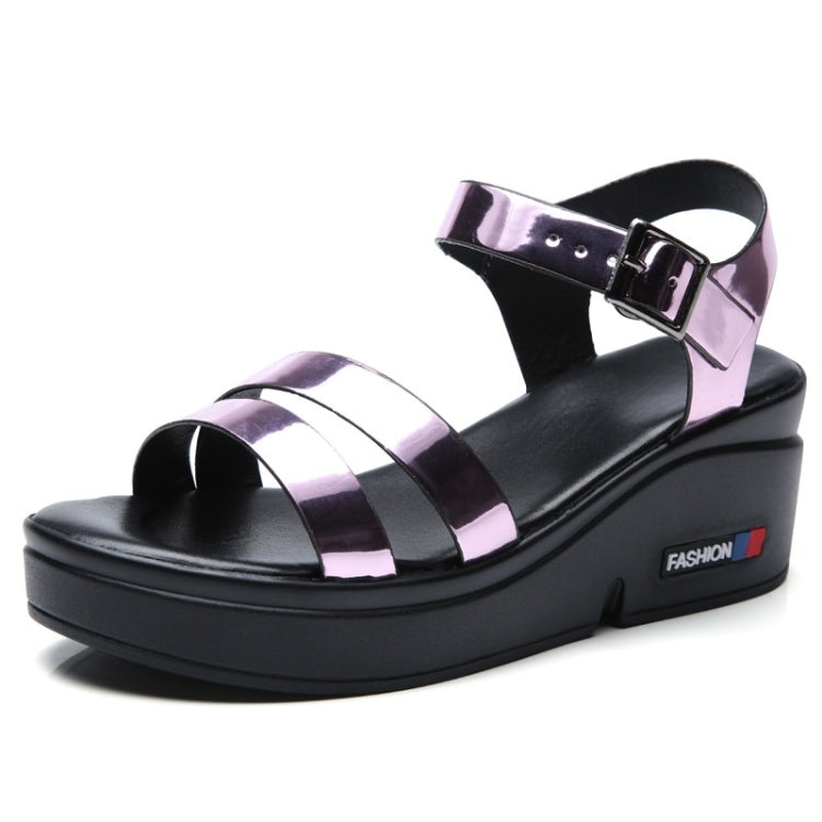 Increased Thickness Bottom Non-slip Wear-resistant Simple Bright Surface Women Sandals