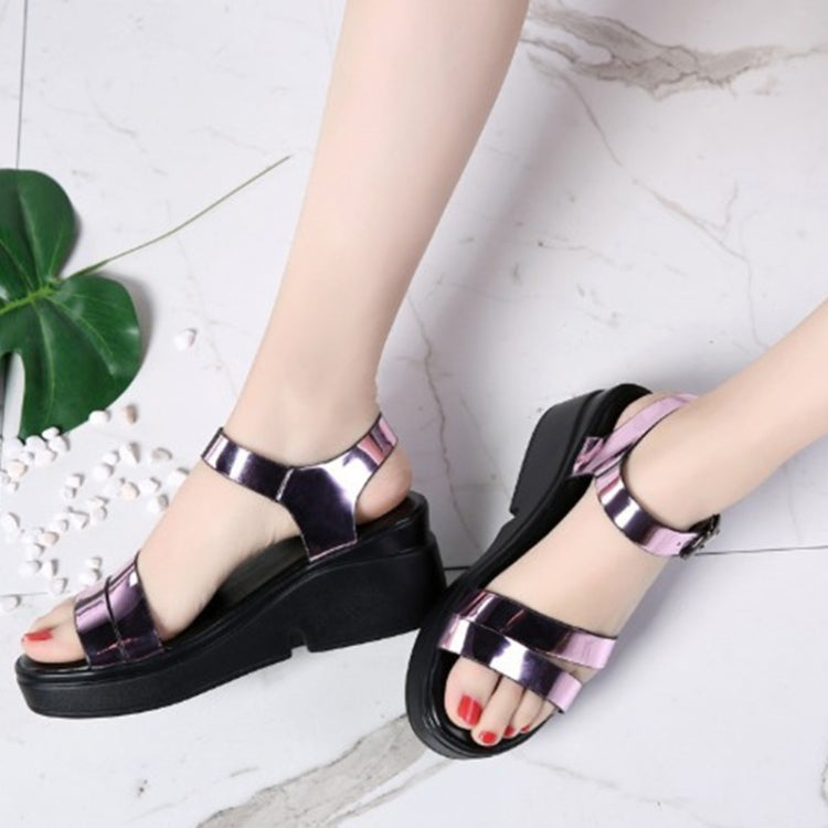 Increased Thickness Bottom Non-slip Wear-resistant Simple Bright Surface Women Sandals