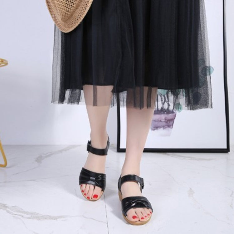 Casual Simple Non-slip Wear-resistant Bowknot Women Sandals