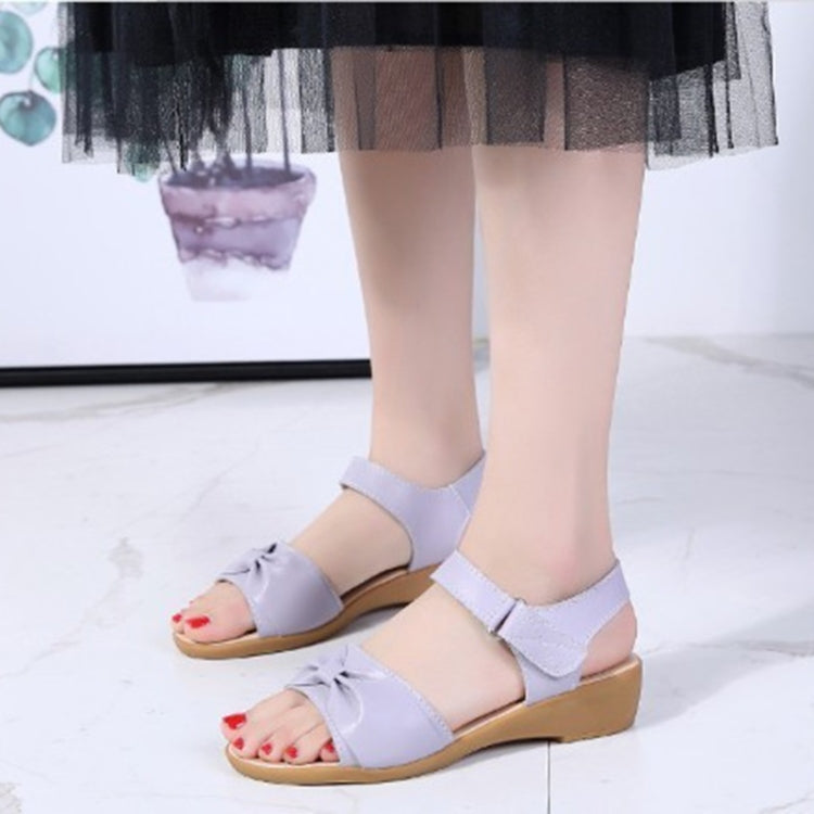 Casual Simple Non-slip Wear-resistant Bowknot Women Sandals