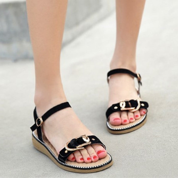 Suede Non-slip Wear-resistant Casual Wild Women Sandals