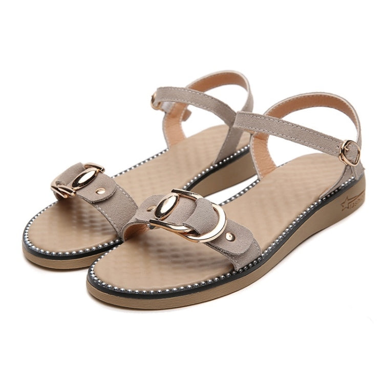Suede Non-slip Wear-resistant Casual Wild Women Sandals