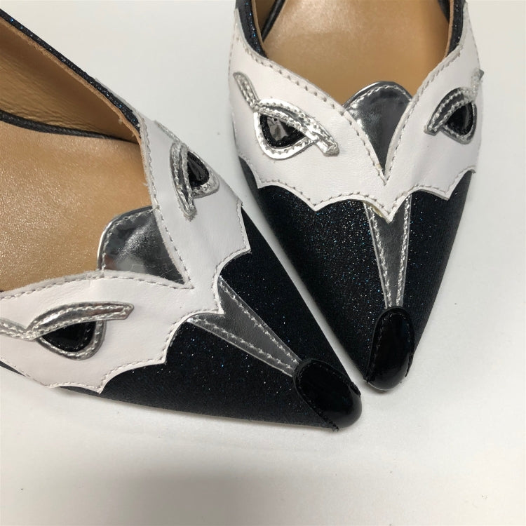 Fox Face Shallow Mouth Color Match Pointed Head Fashion Women Shoes