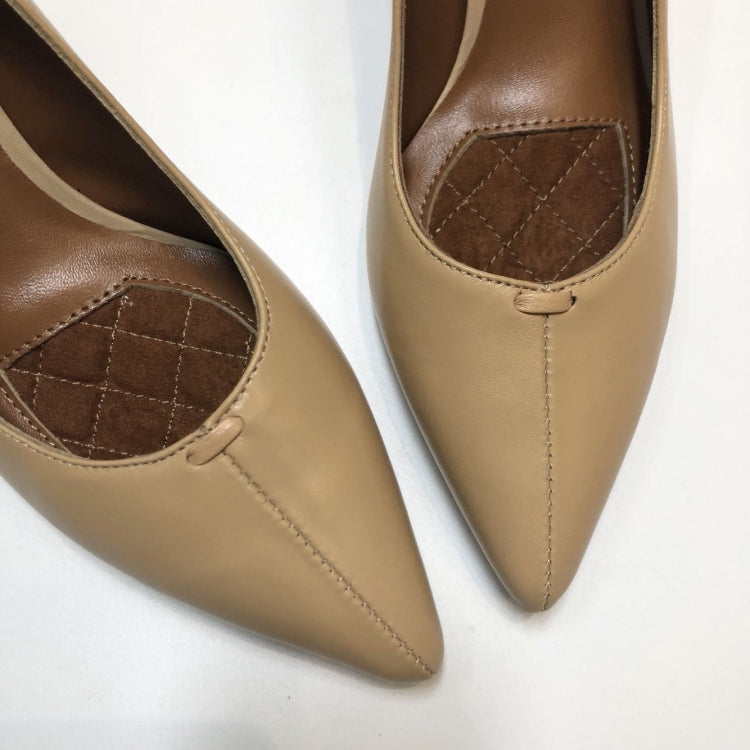 Full Leather Upholstery Shallow Mouth Pointed Head Fashion Women Shoes