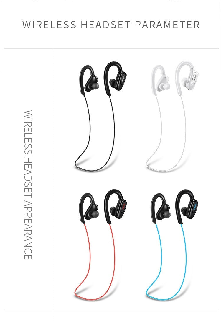 Moloke S5 Hanging Neck Sports Wireless Control Bluetooth Earphone Waterproof Anti-sweat Stereo Sound Headset