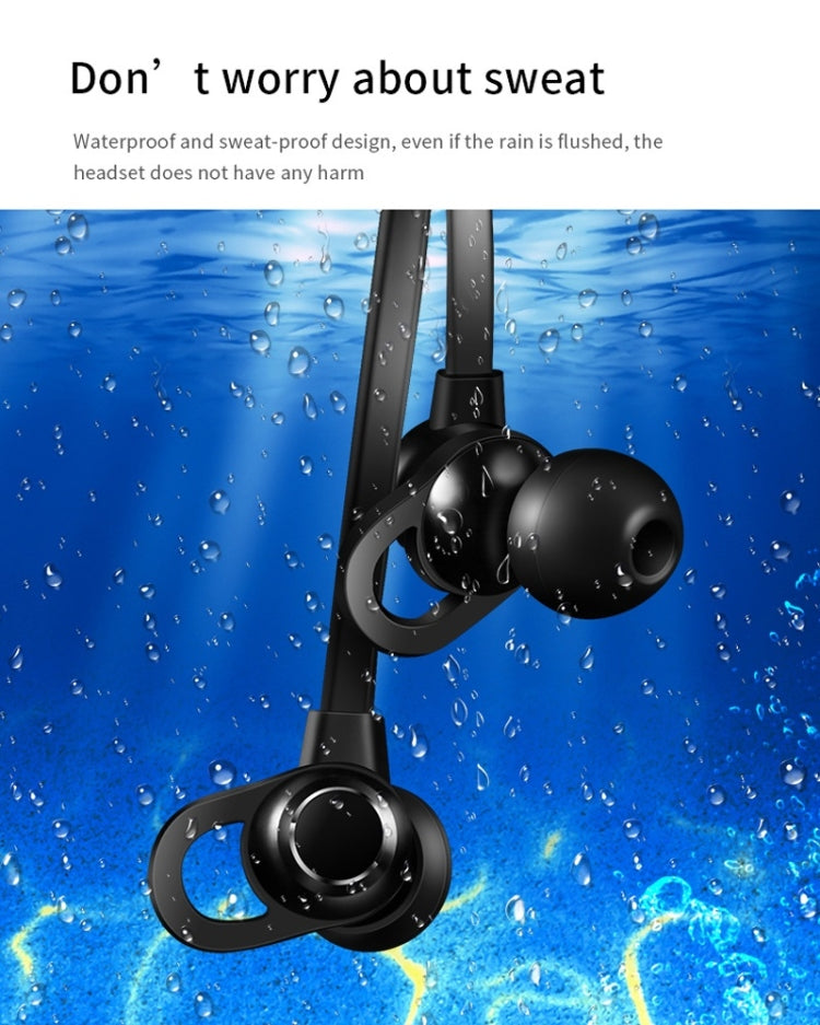 Moloke S7 Hanging Neck Magnetic In-ear Sports Bluetooth Earphone Waterproof Anti-sweat Stereo Sound Headset (Red)