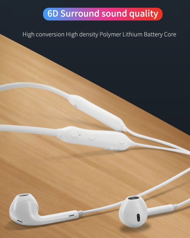 Moloke S18 Hanging Neck Oblique Ear Sports Bluetooth Earphone Waterproof Anti-sweat Stereo Sound Headset