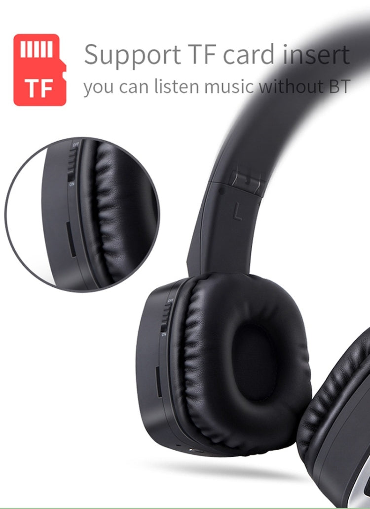 Moloke T6 Wireless Bluetooth Headset Stereo Sound Earphones, Support TF Card & Handfree Function