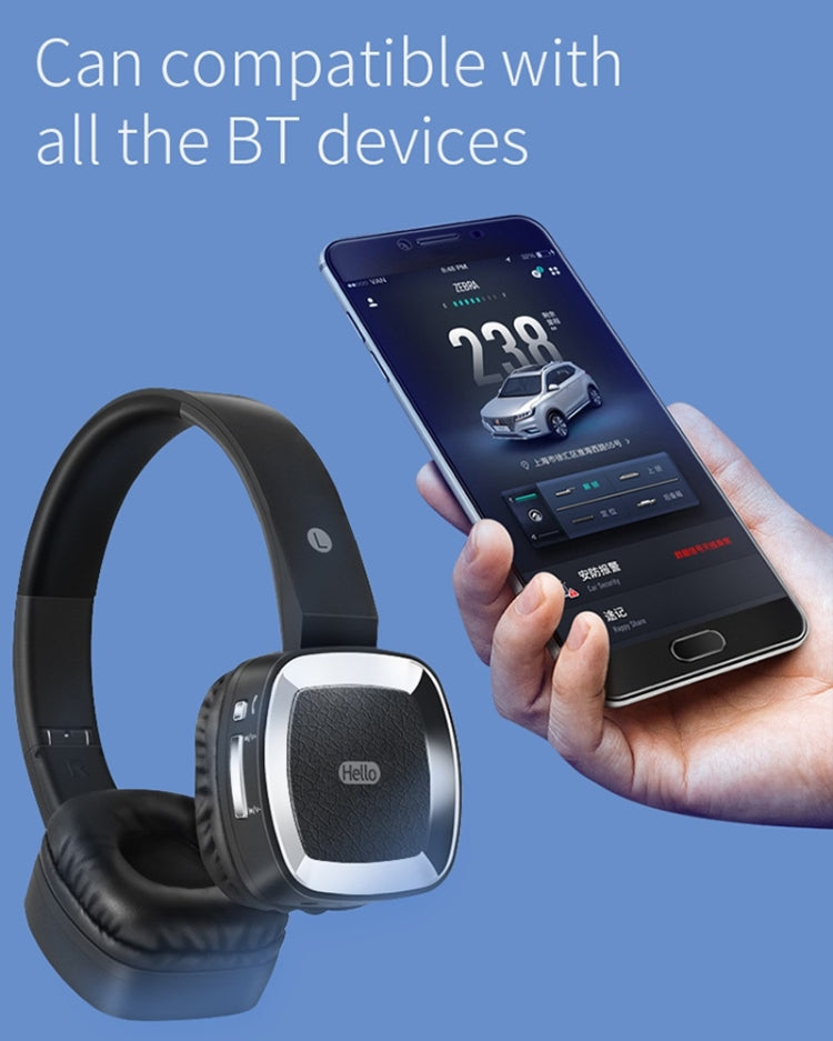 Moloke T6 Wireless Bluetooth Headset Stereo Sound Earphones, Support TF Card & Handfree Function