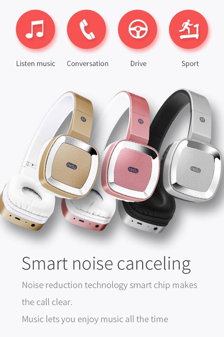 Moloke T6 Wireless Bluetooth Headset Stereo Sound Earphones, Support TF Card & Handfree Function