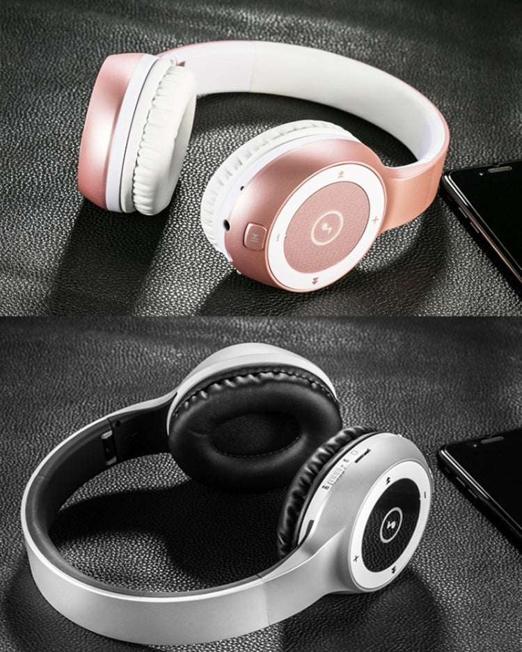 Moloke T8 Foldable Wireless Bluetooth Headset Stereo Sound Earphones, Support TF Card & Handfree Function