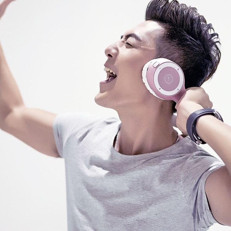 Moloke T8 Foldable Wireless Bluetooth Headset Stereo Sound Earphones, Support TF Card & Handfree Function