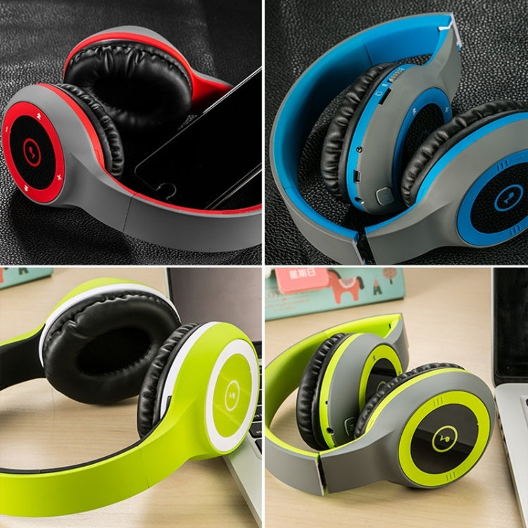 Moloke T8 Foldable Wireless Bluetooth Headset Stereo Sound Earphones, Support TF Card & Handfree Function