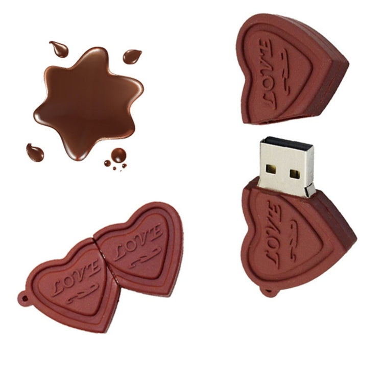 MicroDrive 4GB USB 2.0 Creative Heart Chocolate U Disk