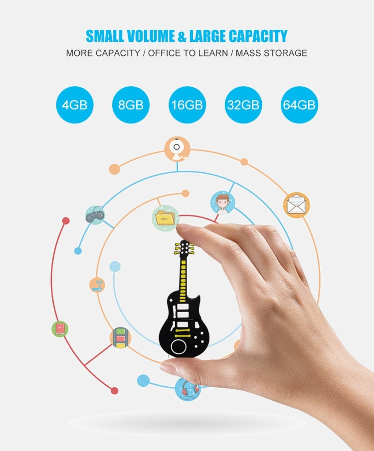 MicroDrive 4GB USB 2.0 Medium Violin U Disk