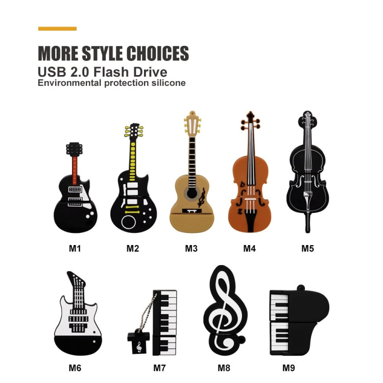 MicroDrive 4GB USB 2.0 Music Note U Disk