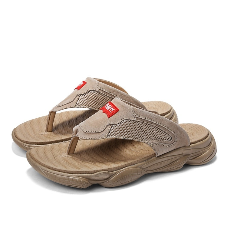 Non-slip Wear-resistant Flat Bottom Flip Flops Beach Shoes for Men