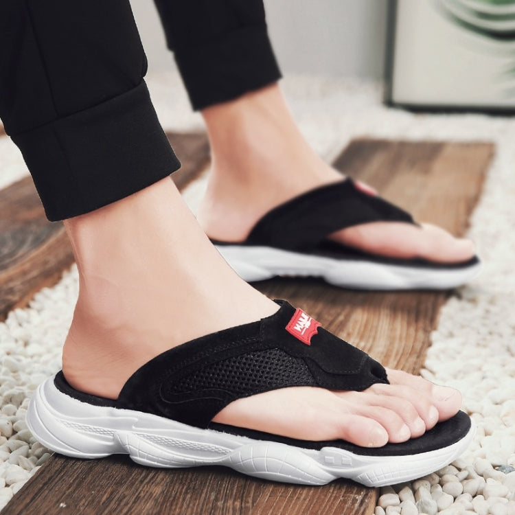 Non-slip Wear-resistant Flat Bottom Flip Flops Beach Shoes for Men