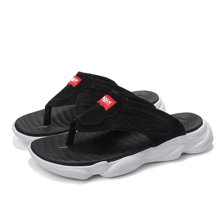 Non-slip Wear-resistant Flat Bottom Flip Flops Beach Shoes for Men