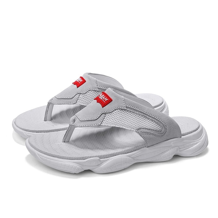 Non-slip Wear-resistant Flat Bottom Flip Flops Beach Shoes for Men