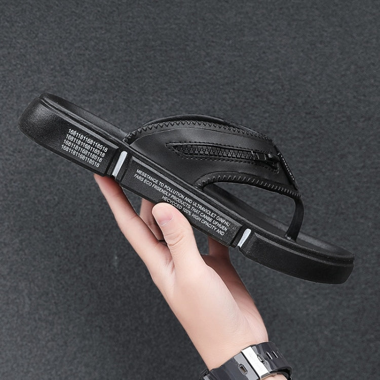 Fashion Zipper Non-slip Wearable Casual Slippers for Men