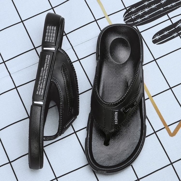 Fashion Zipper Non-slip Wearable Casual Slippers for Men