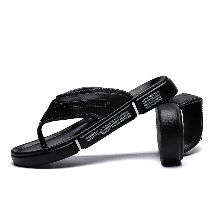 Fashion Zipper Non-slip Wearable Casual Slippers for Men