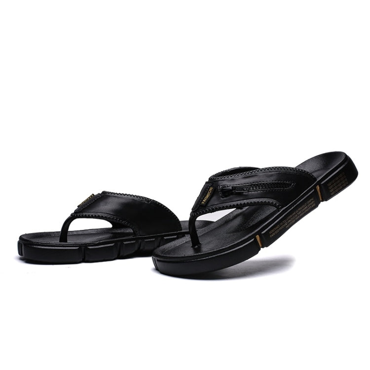 Fashion Zipper Non-slip Wearable Casual Slippers for Men