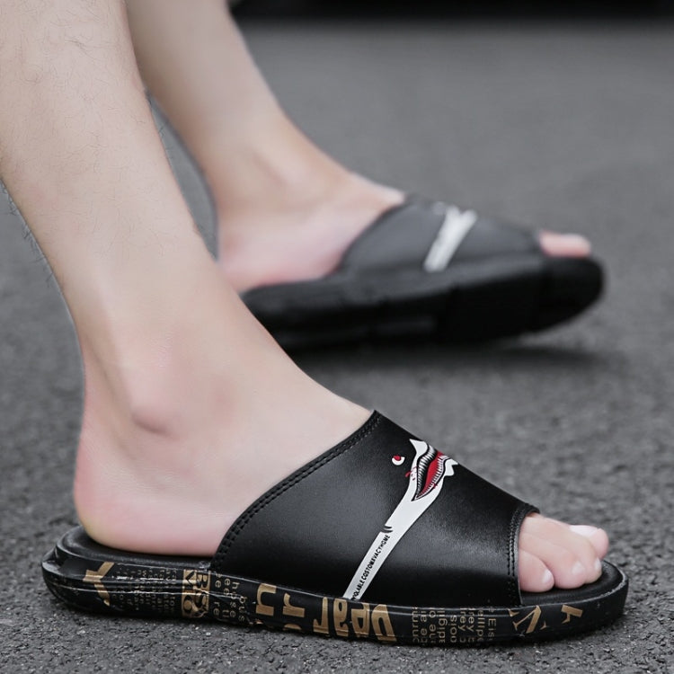 Microfiber Leather Comfortable Lightweight Slippers for Men