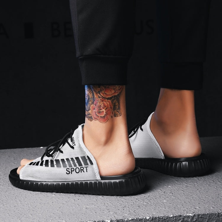 Fashion Breathable Mesh Non-slip Wear-resistant Slippers for Men
