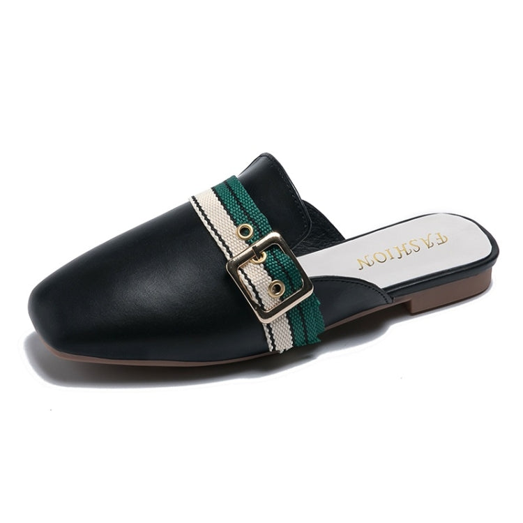 Casual Wild Round Head Flat Bottom PU Fashion Shoes for Women