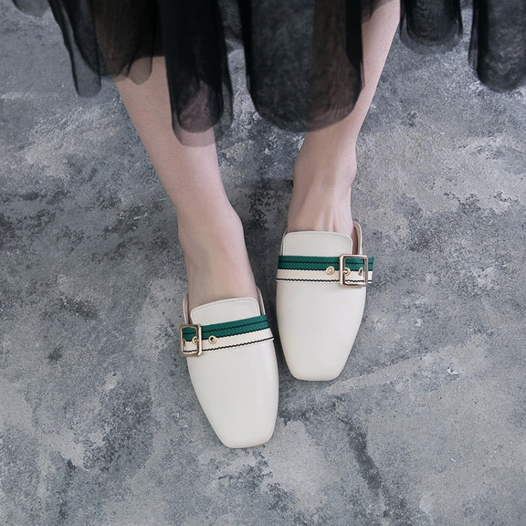Casual Wild Round Head Flat Bottom PU Fashion Shoes for Women