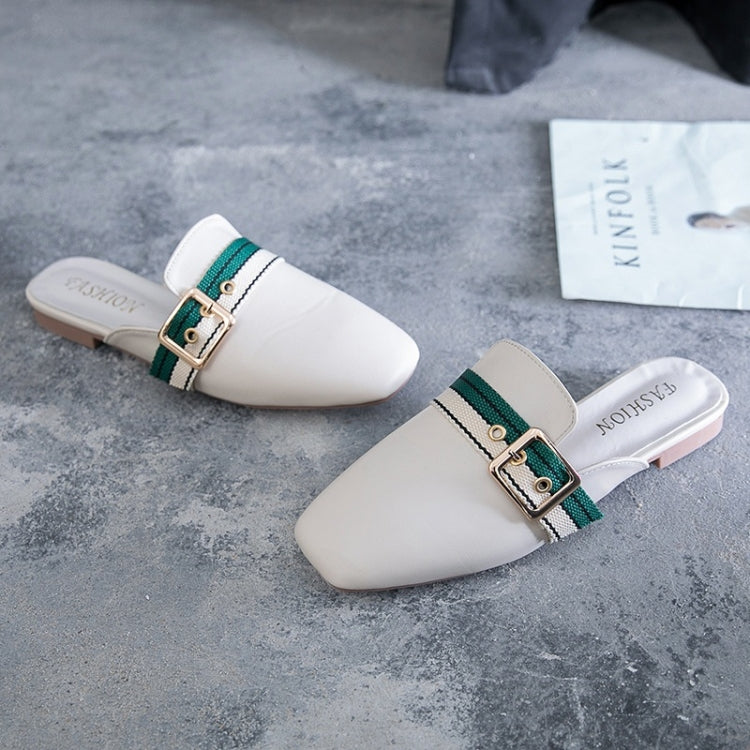 Casual Wild Round Head Flat Bottom PU Fashion Shoes for Women