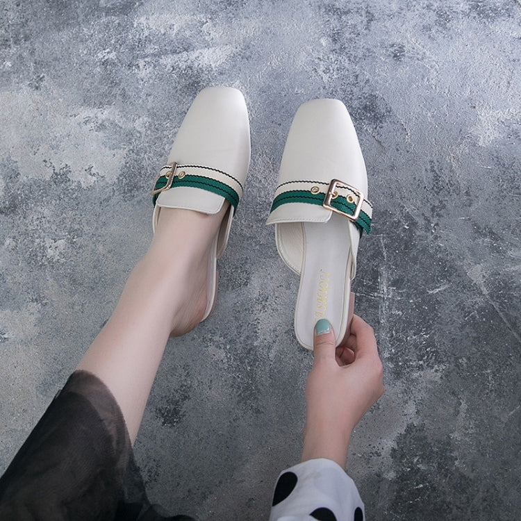 Casual Wild Round Head Flat Bottom PU Fashion Shoes for Women